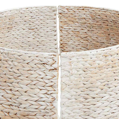 Christmas Tree Collar White 75 x 75 x 25 cm Water hyacinth