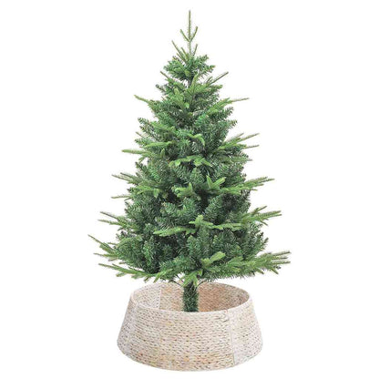Christmas Tree Collar White 75 x 75 x 25 cm Water hyacinth