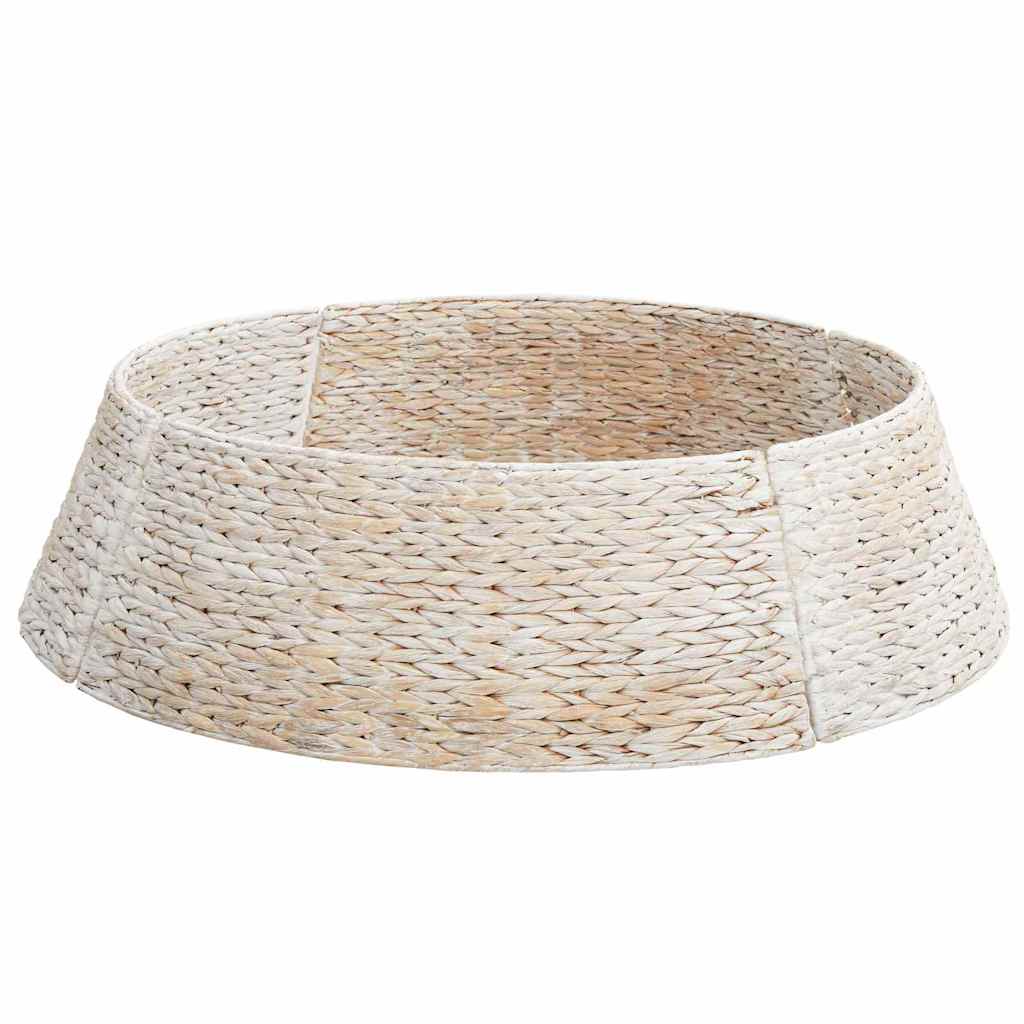 Christmas Tree Collar White 105 x 105 x 28 cm Water hyacinth