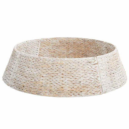 Christmas Tree Collar White 105 x 105 x 28 cm Water hyacinth