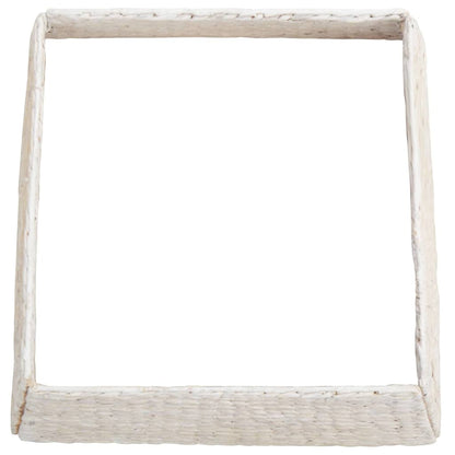 Christmas Tree Collar White 50 x 50 x 25 cm Water hyacinth