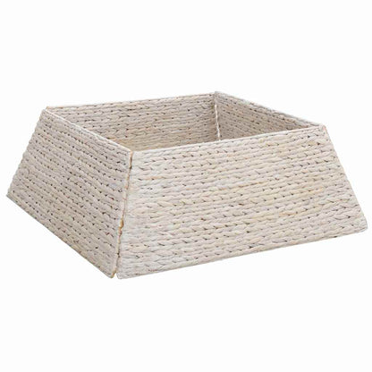 Christmas Tree Collar White 70 x 70 x 28 cm Water hyacinth