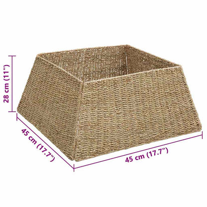 Christmas Tree Collar Brown 60 x 60 x 28 cm Seagrass