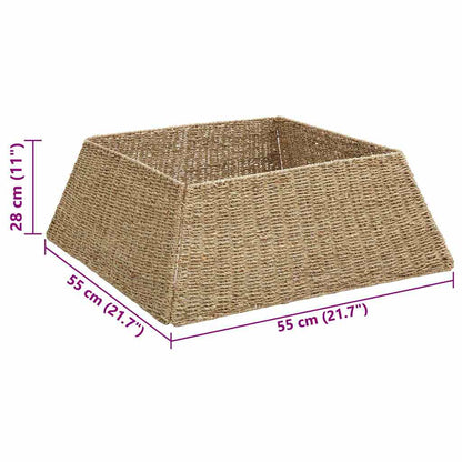 Christmas Tree Collar Brown 70 x 70 x 28 cm Seagrass