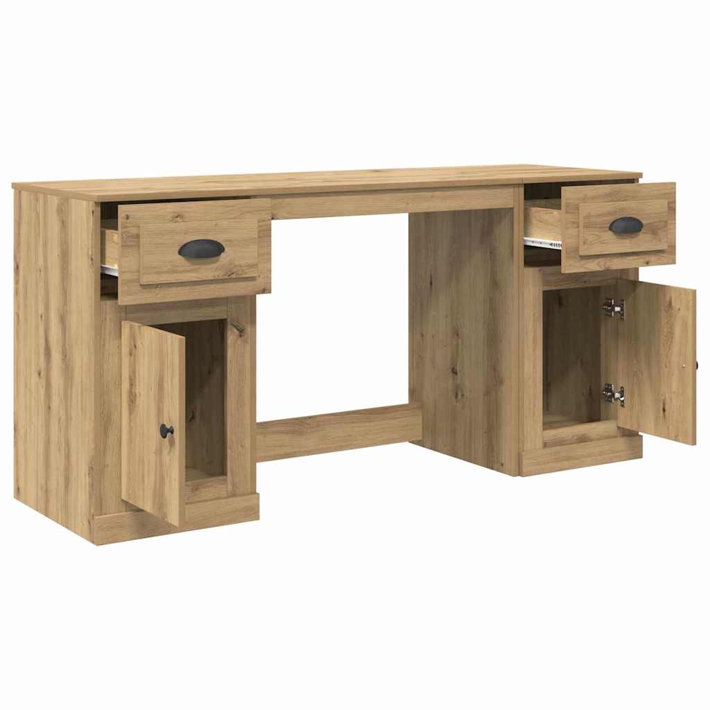 Desk with Cabinet with Drawer Artisan Oak 154.5 x 50 x 75 cm