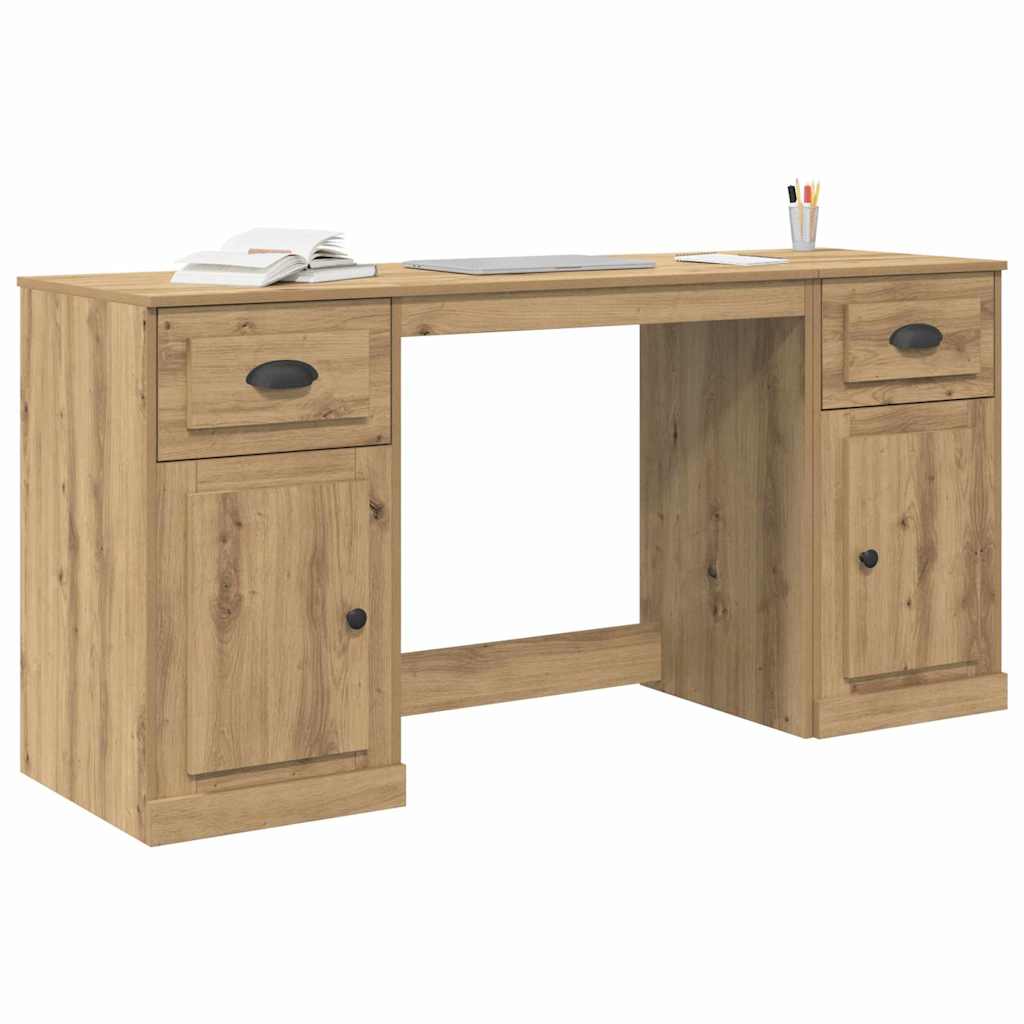Desk with Cabinet with Drawer Artisan Oak 154.5 x 50 x 75 cm