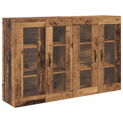 Wall Cabinets 2 pcs Old Wood 69.5 x 34 x 90 cm Engineered Wood