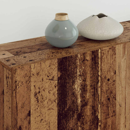 TV Cabinet Wall-mounted 4 pcs Old Wood Engineered Wood