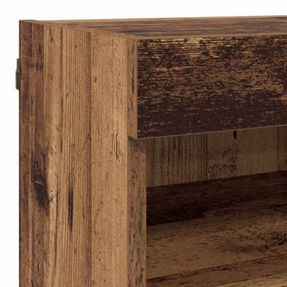 TV Wall Cabinet Set Wall-mounted 7 pcs Old Wood Engineered Wood