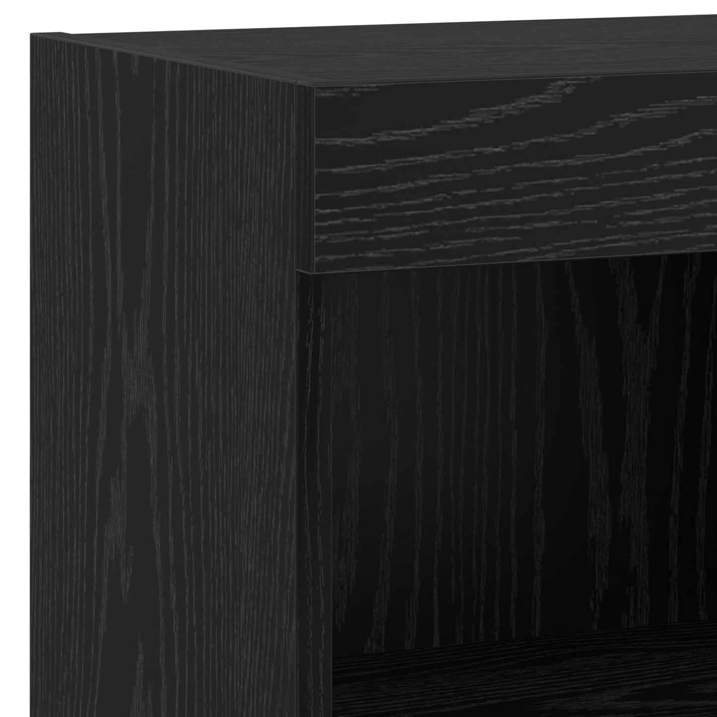 TV Wall Cabinets Wall-mounted 4 pcs Black Oak 40 x 30 x 30 cm