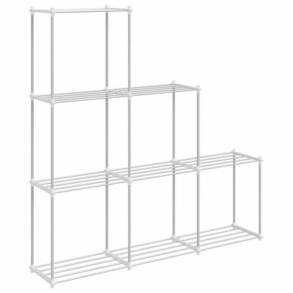 Storage Shelf with Shelf White 43 x 27 x 90 cm Aluminium