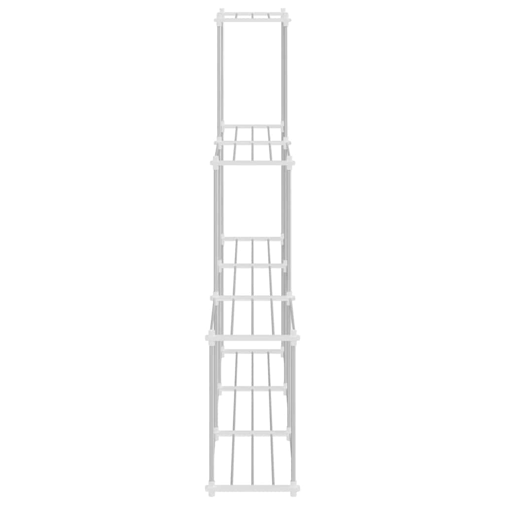 Storage Shelf with Shelf White 43 x 27 x 90 cm Aluminium
