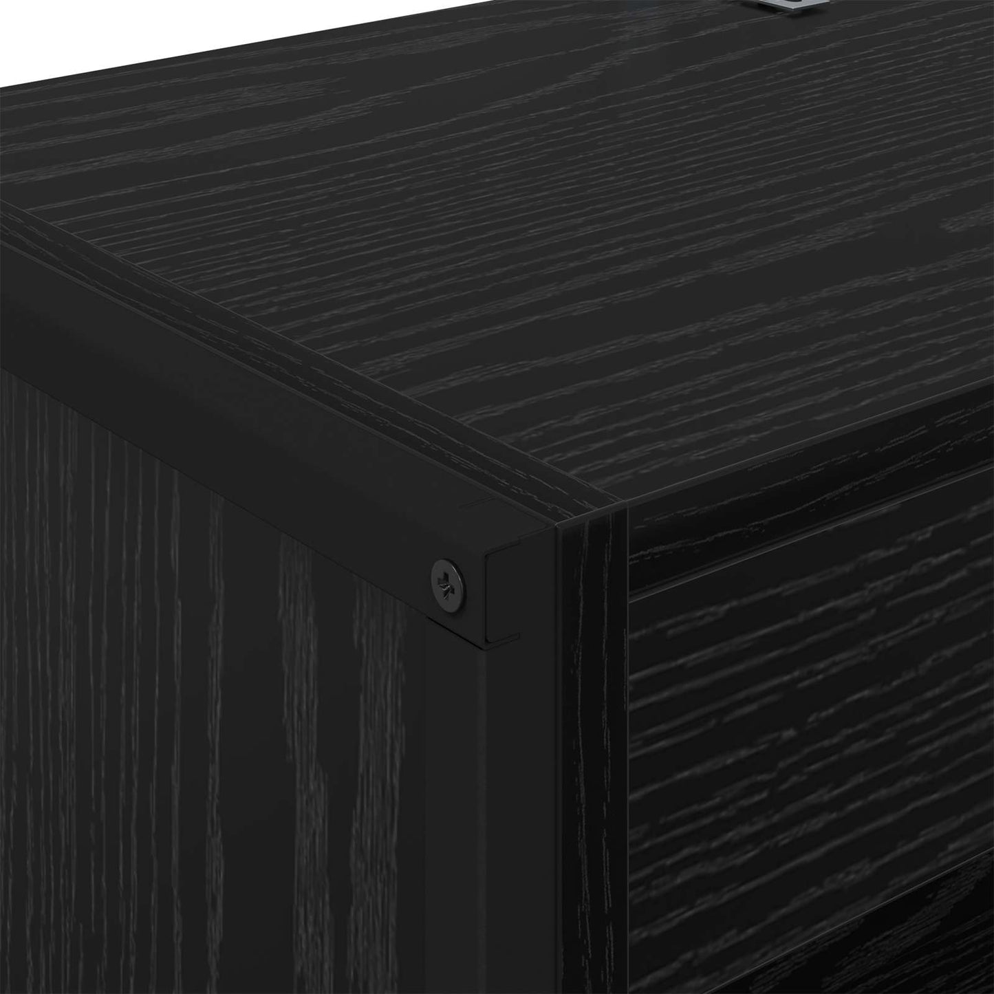 Book Cabinet 2 pcs Black Oak 60 x 30 x 189.5 cm Engineered Wood