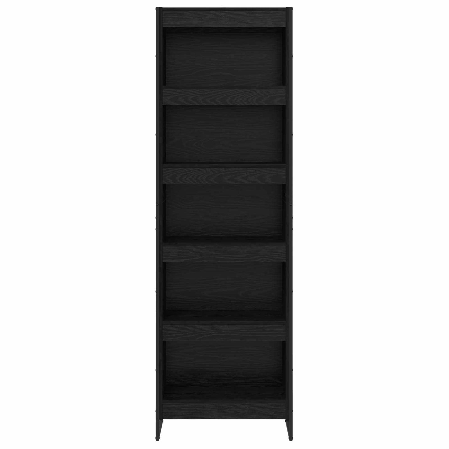Book Cabinet 2 pcs Black Oak 60 x 30 x 189.5 cm Engineered Wood