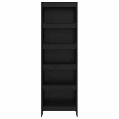 Book Cabinet 2 pcs Black Oak 60 x 30 x 189.5 cm Engineered Wood