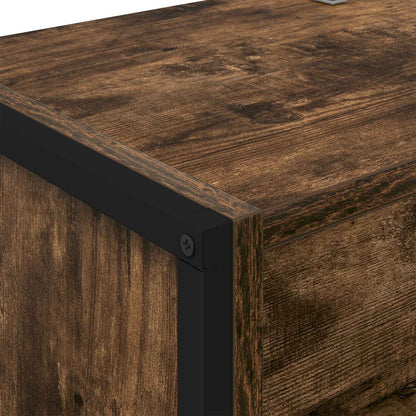 Book Cabinet 2 pcs Smoke Oak 60 x 30 x 189.5 cm Engineered Wood