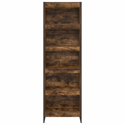Book Cabinet 2 pcs Smoke Oak 60 x 30 x 189.5 cm Engineered Wood