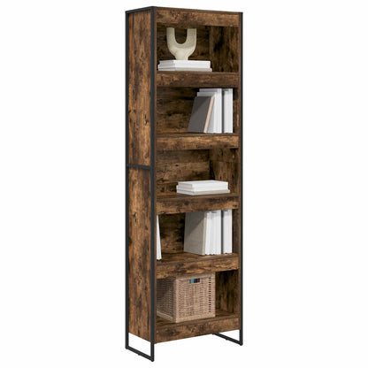 Book Cabinet 2 pcs Smoke Oak 60 x 30 x 189.5 cm Engineered Wood