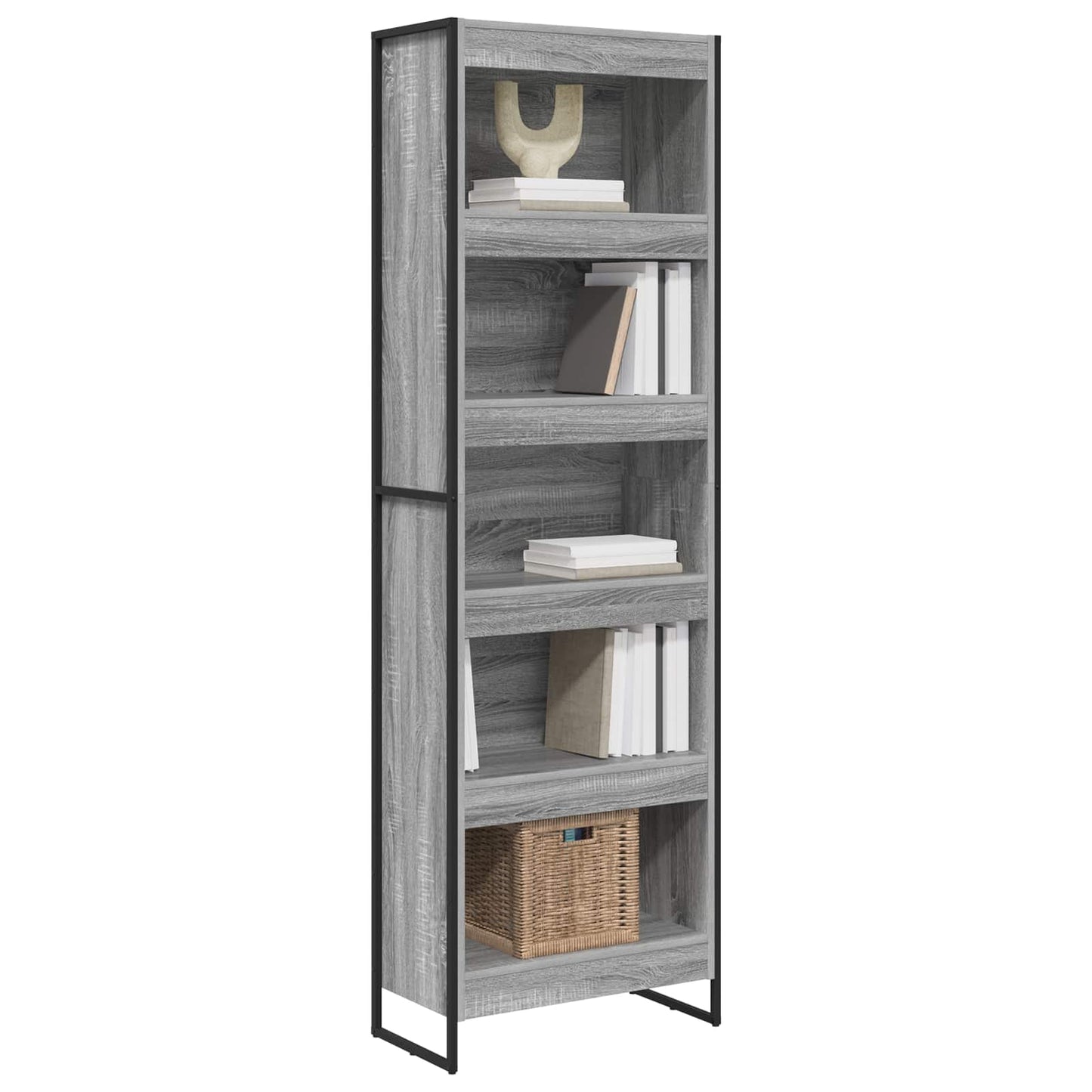 Book Cabinet 2 pcs Grey Sonoma 60 x 30 x 189.5 cm