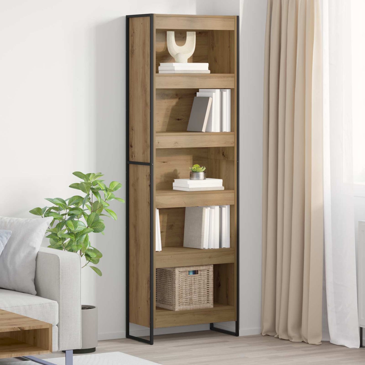 Book Cabinet 2 pcs Artisian Oak 60 x 30 x 189.5 cm
