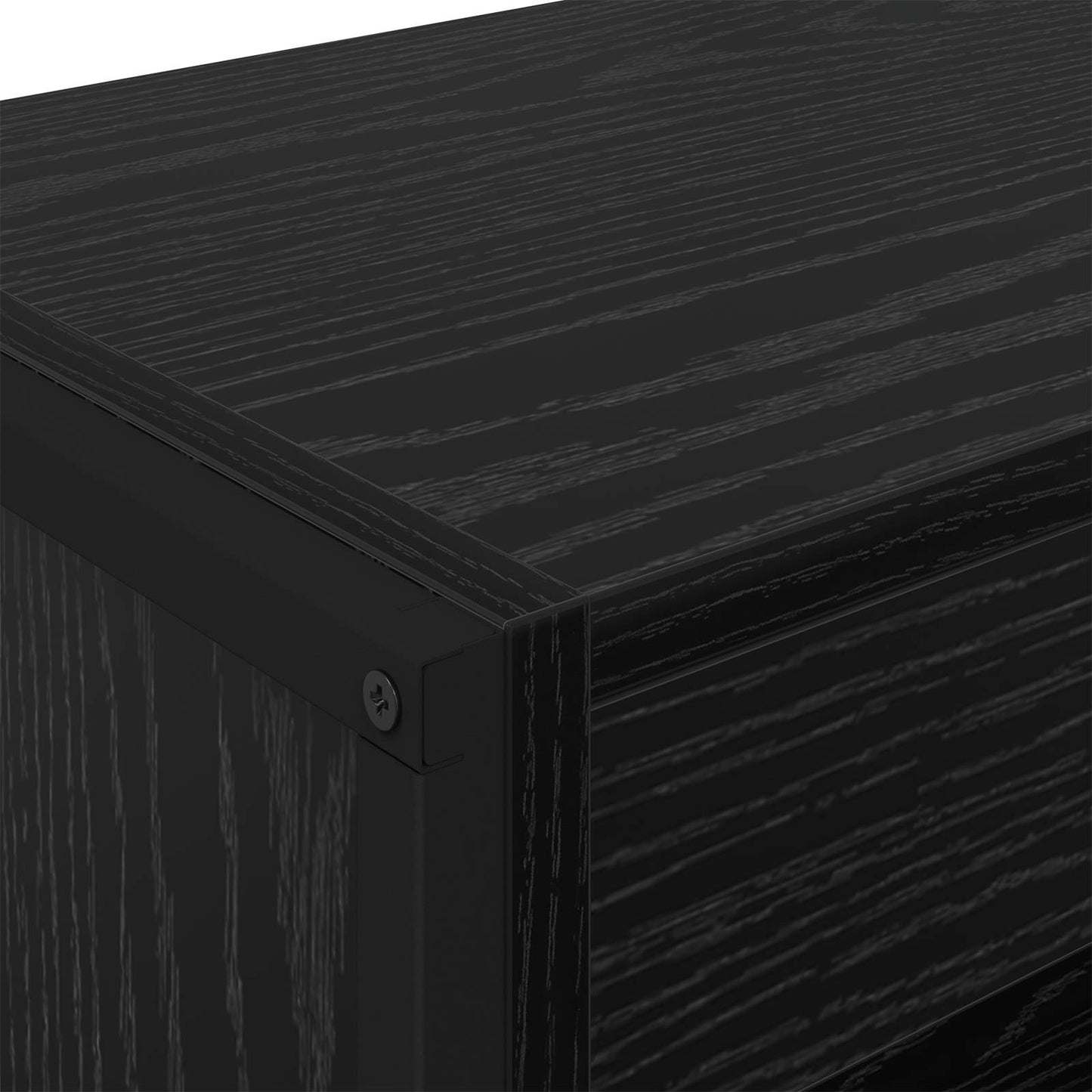 Book Cabinet 2 pcs Black Oak 80 x 30 x 155 cm Engineered Wood