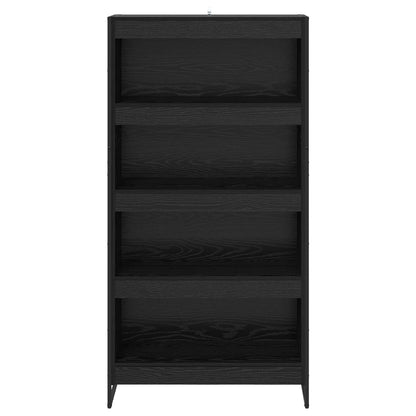 Book Cabinet 2 pcs Black Oak 80 x 30 x 155 cm Engineered Wood