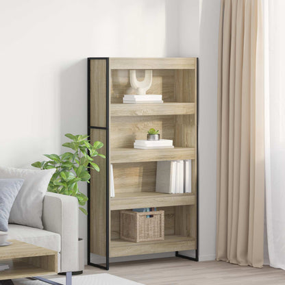Book Cabinet 2 pcs Sonoma 80 x 30 x 155 cm Engineered Wood