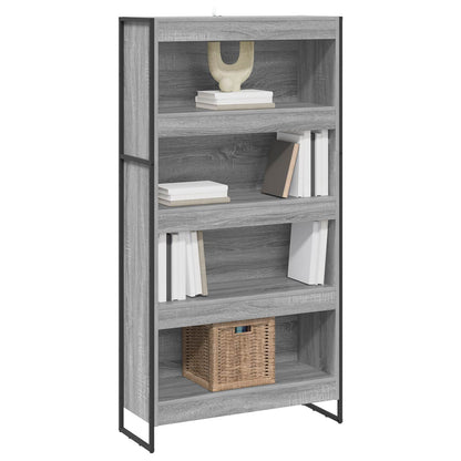 Book Cabinet 2 pcs Grey Sonoma 80 x 30 x 155 cm Engineered Wood