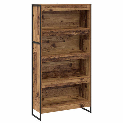 Book Cabinet 2 pcs Old Wood 80 x 30 x 155 cm Engineered Wood