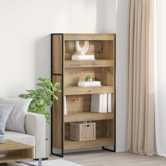 Book Cabinet 2 pcs Artisian Oak 80 x 30 x 155 cm
