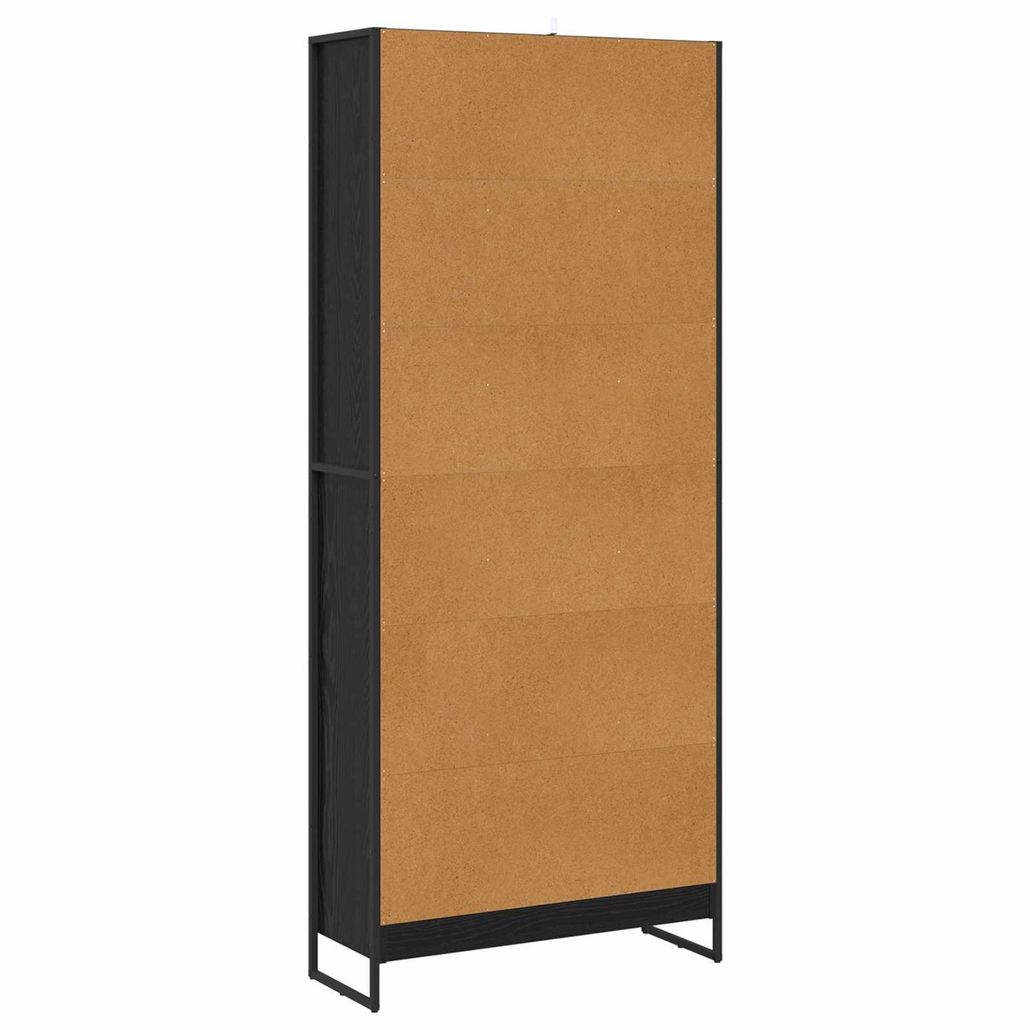 Book Cabinet 2 pcs Black Oak 80 x 30 x 189.5 cm Engineered Wood