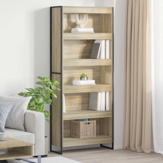 Book Cabinet 2 pcs Sonoma 80 x 30 x 189.5 cm Engineered Wood