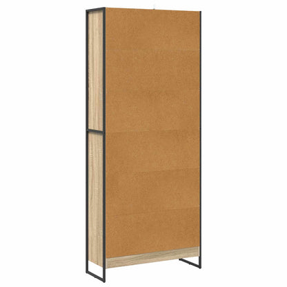 Book Cabinet 2 pcs Sonoma 80 x 30 x 189.5 cm Engineered Wood