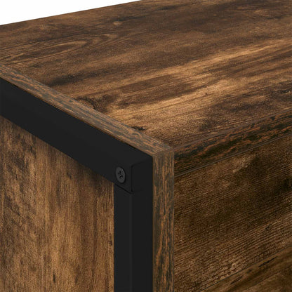 Book Cabinet 2 pcs Smoke Oak 80 x 30 x 189.5 cm Engineered Wood