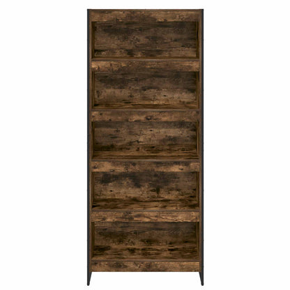 Book Cabinet 2 pcs Smoke Oak 80 x 30 x 189.5 cm Engineered Wood