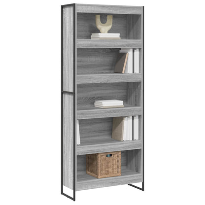 Book Cabinet 2 pcs Grey Sonoma 80 x 30 x 189.5 cm