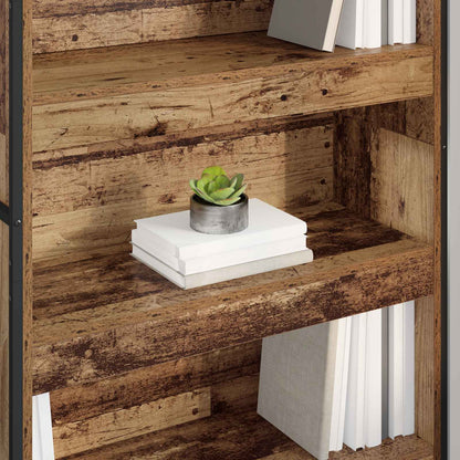 Book Cabinet 2 pcs Old Wood 80 x 30 x 189.5 cm Engineered Wood