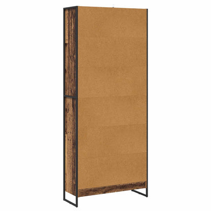 Book Cabinet 2 pcs Old Wood 80 x 30 x 189.5 cm Engineered Wood