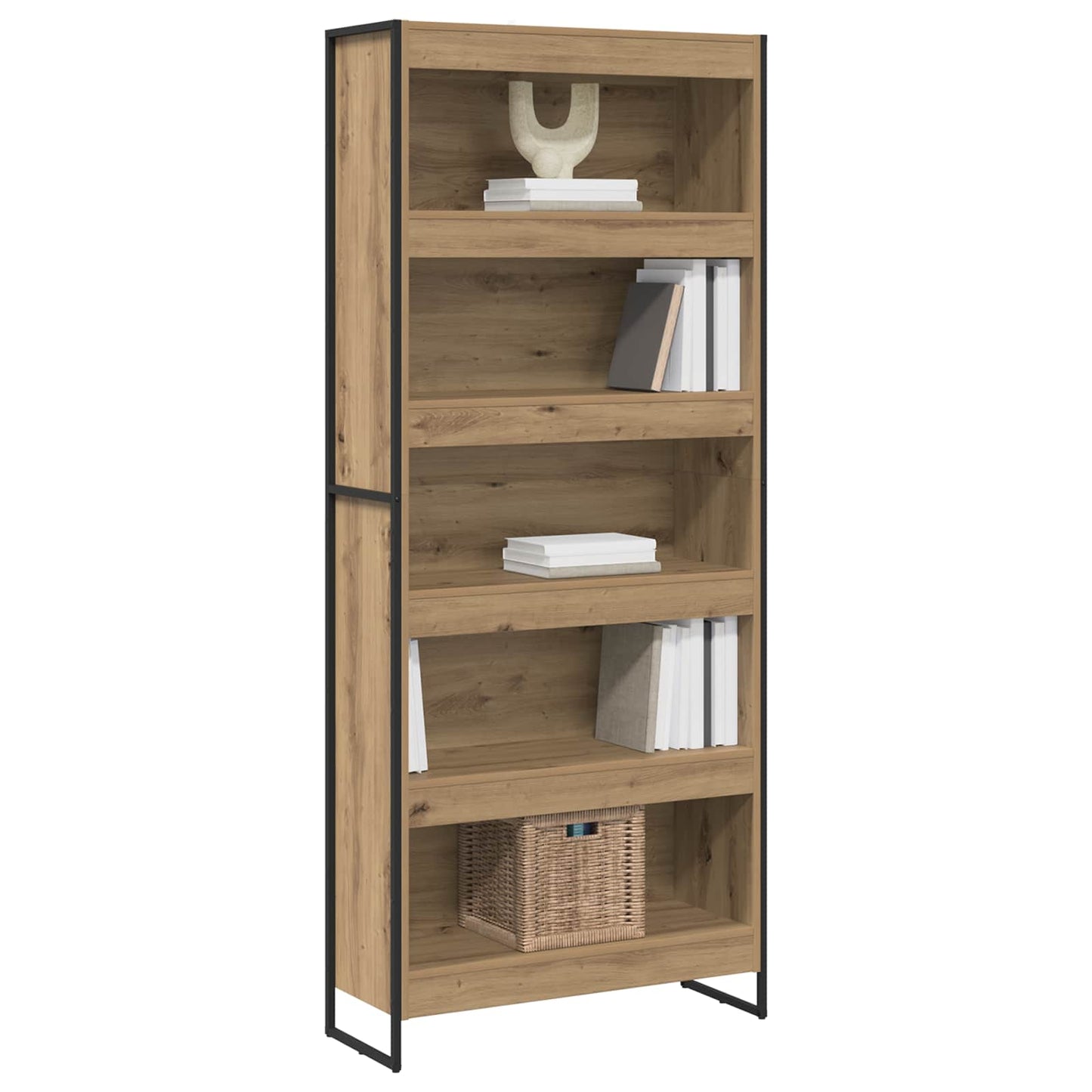 Book Cabinet 2 pcs Artisian Oak 80 x 30 x 189.5 cm