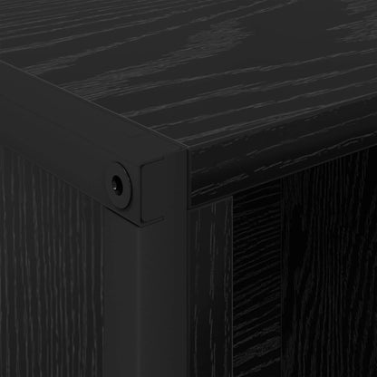 Book Cabinet 2 pcs Black Oak 99.5 x 30 x 108.5 cm