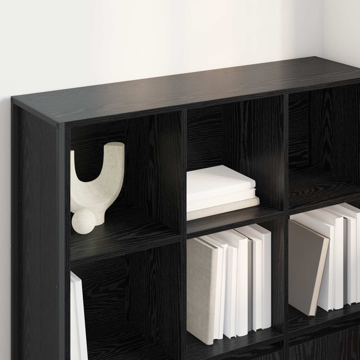 Book Cabinet 2 pcs Black Oak 99.5 x 30 x 108.5 cm
