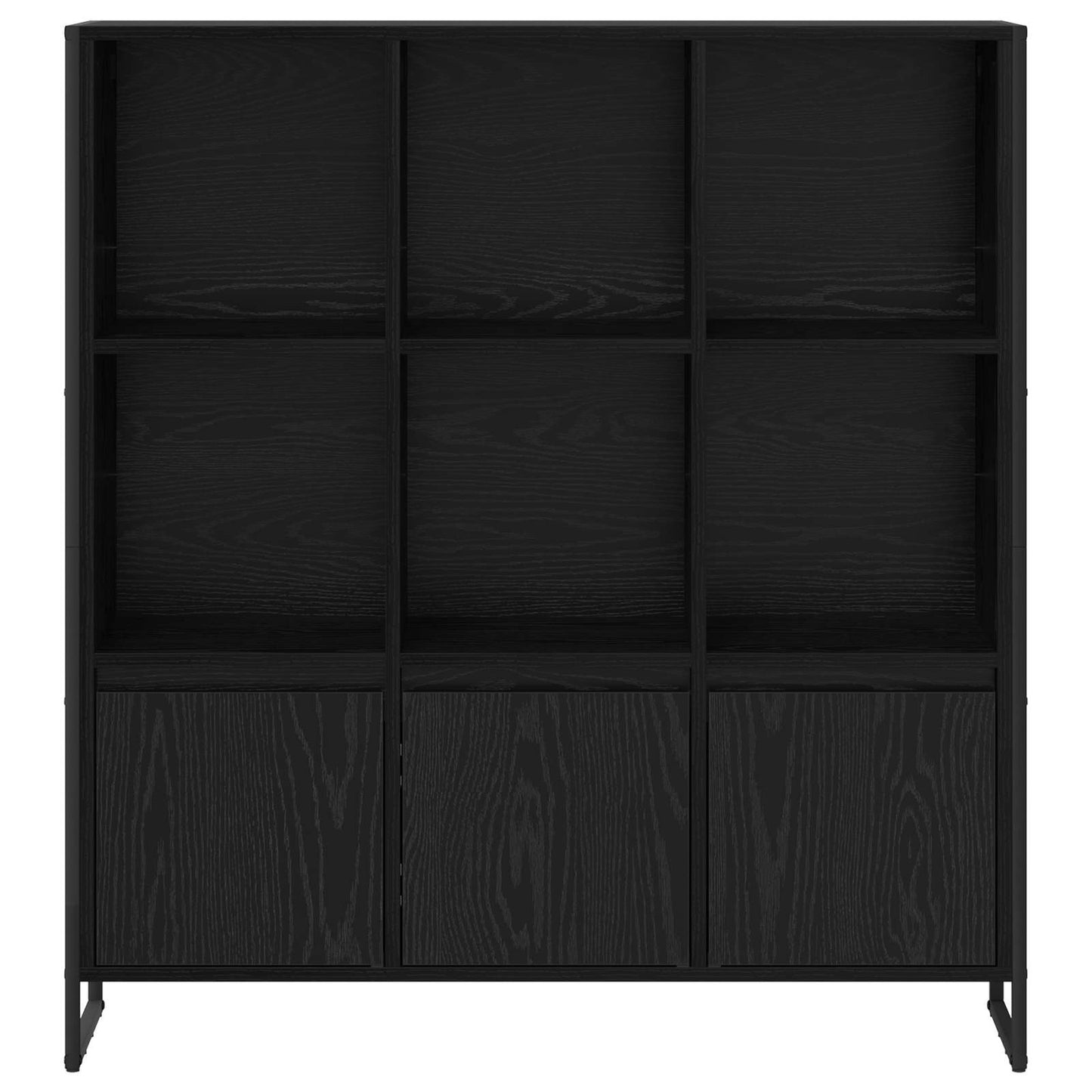 Book Cabinet 2 pcs Black Oak 99.5 x 30 x 108.5 cm
