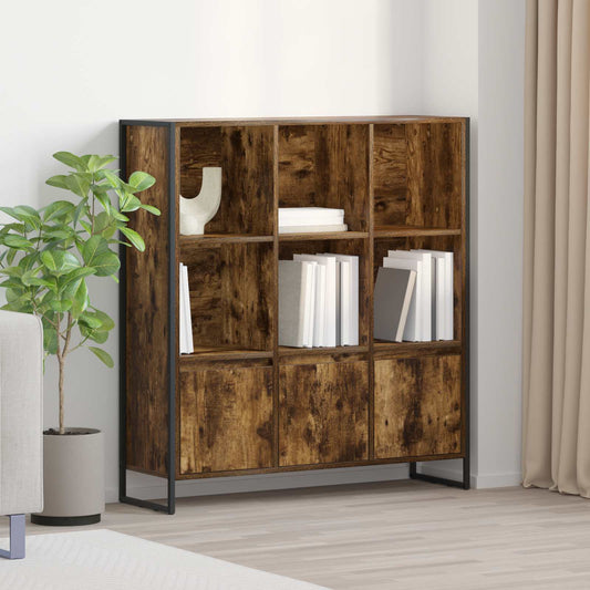 Book Cabinet 2 pcs Smoke Oak 99.5 x 30 x 108.5 cm