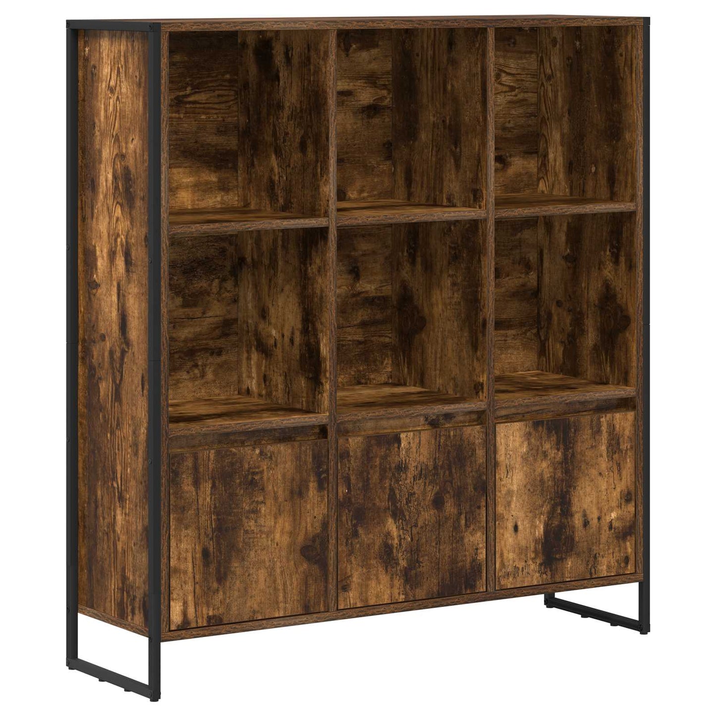 Book Cabinet 2 pcs Smoke Oak 99.5 x 30 x 108.5 cm