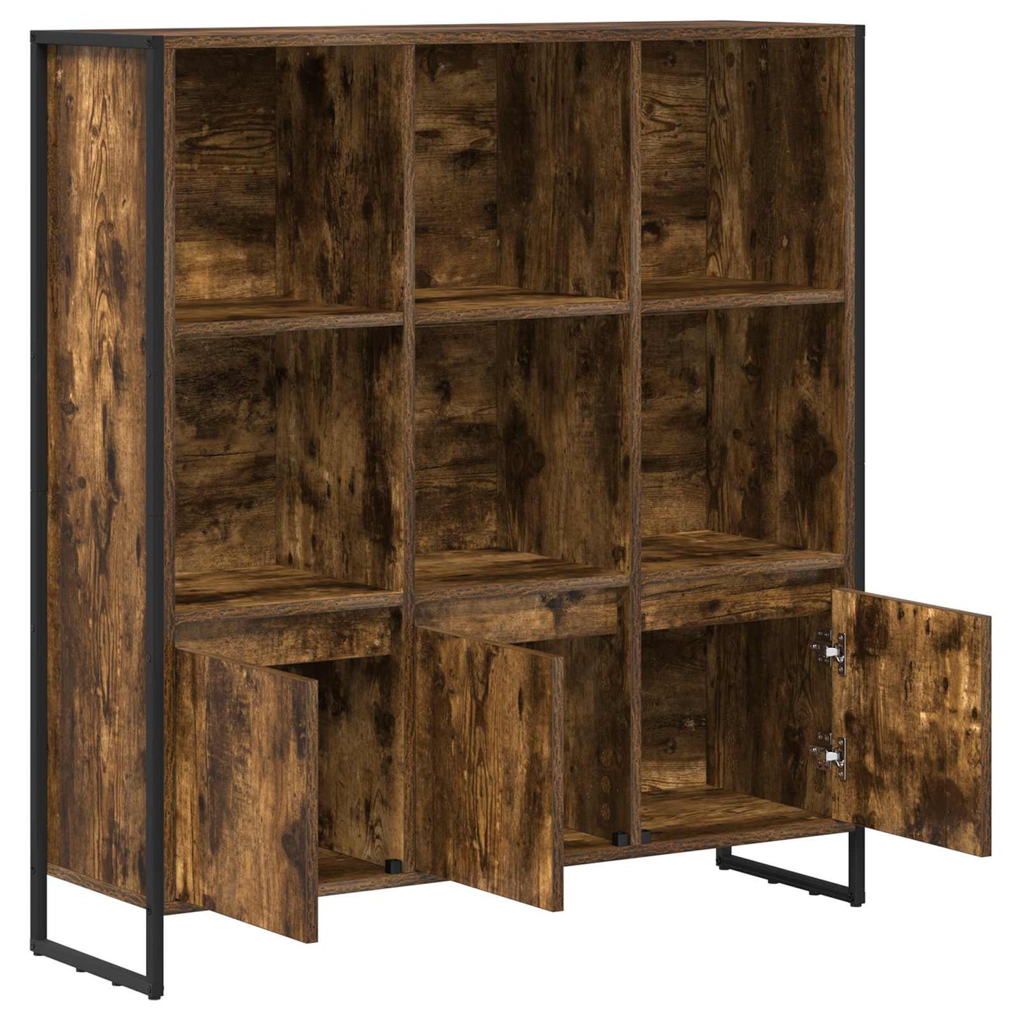 Book Cabinet 2 pcs Smoke Oak 99.5 x 30 x 108.5 cm