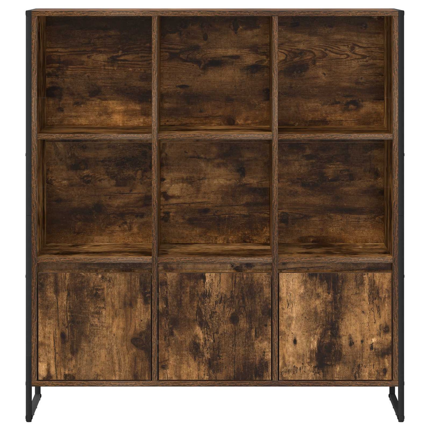 Book Cabinet 2 pcs Smoke Oak 99.5 x 30 x 108.5 cm