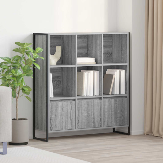 Book Cabinet 2 pcs Grey Sonoma 99.5 x 30 x 108.5 cm