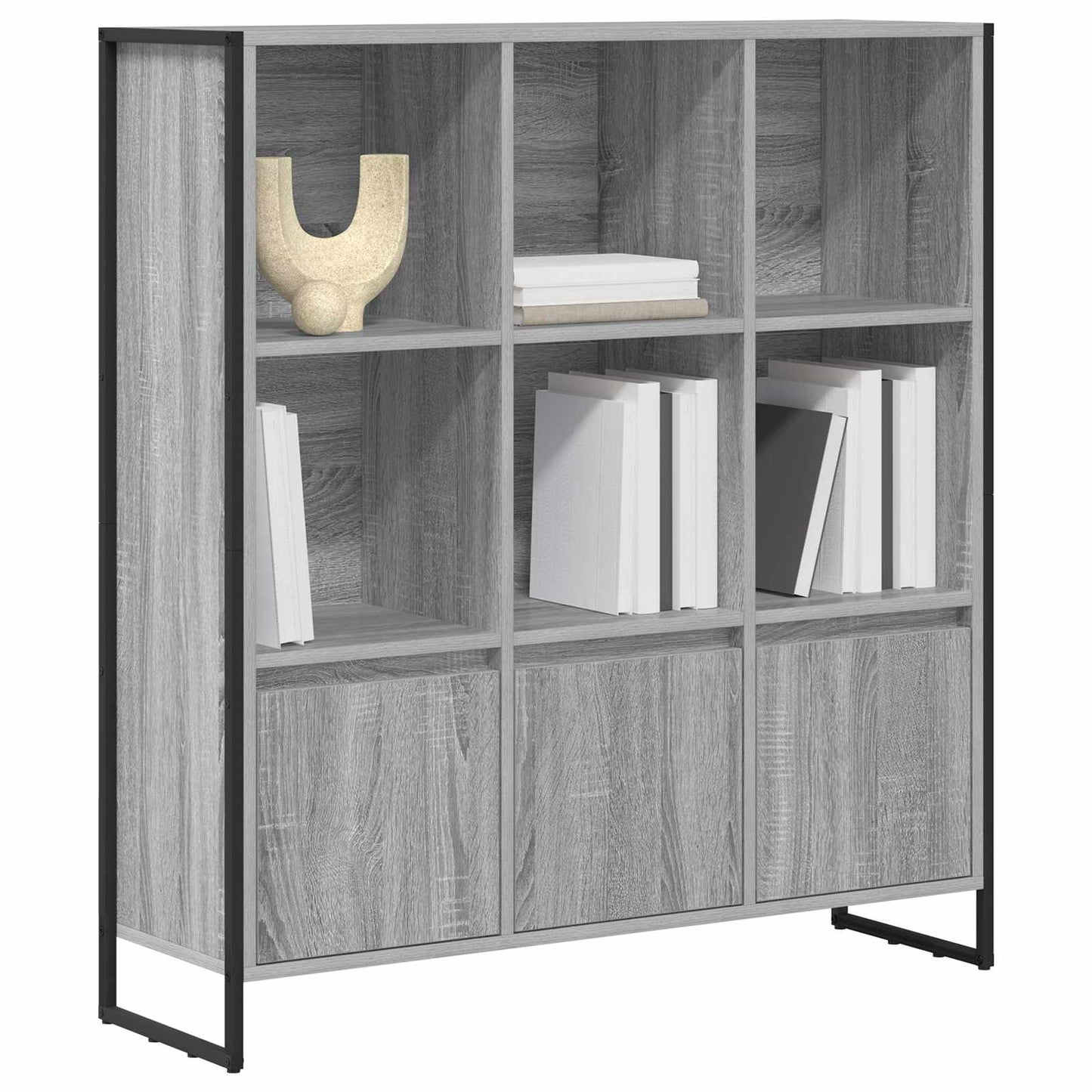 Book Cabinet 2 pcs Grey Sonoma 99.5 x 30 x 108.5 cm