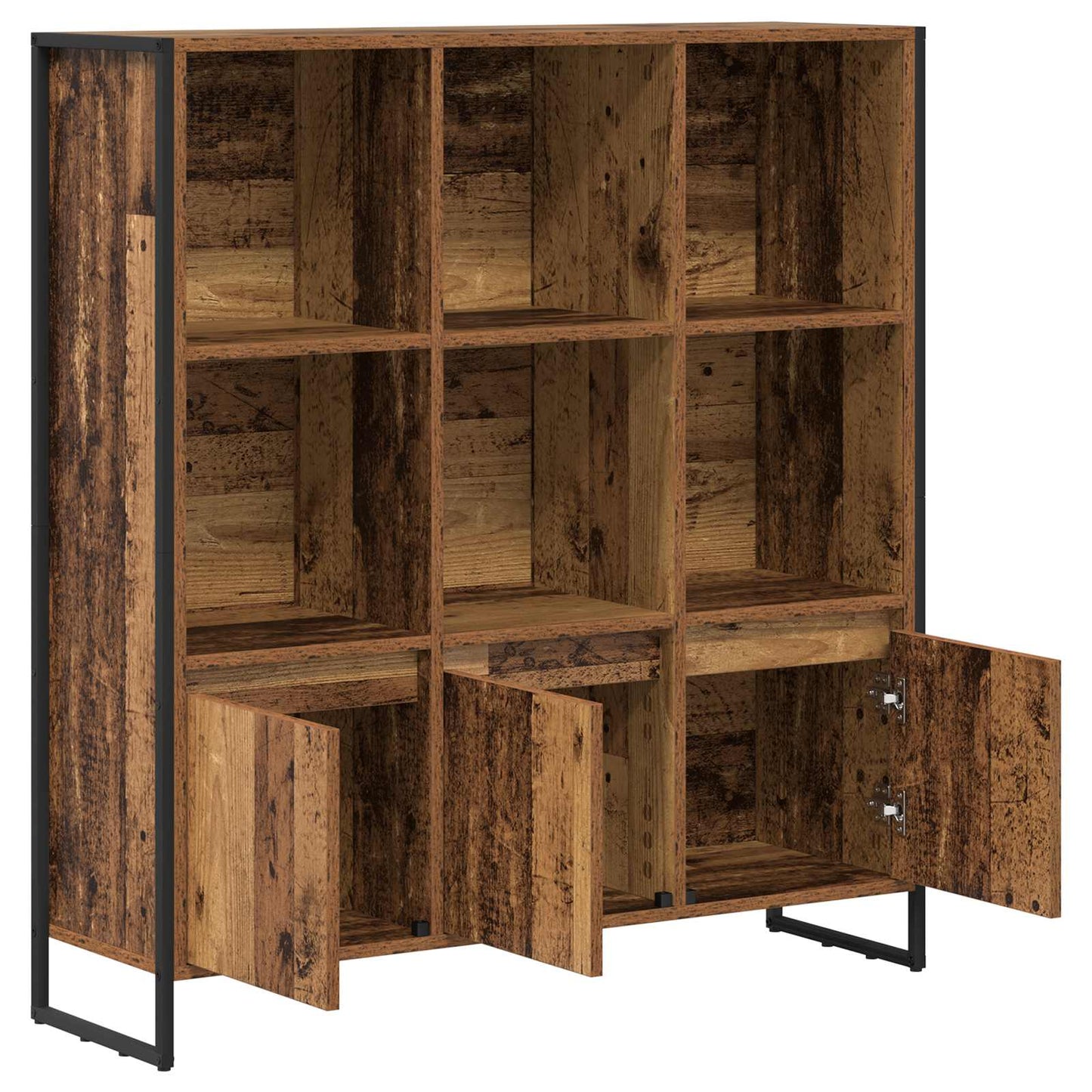 Book Cabinet 2 pcs Old Wood 99.5 x 30 x 108.5 cm
