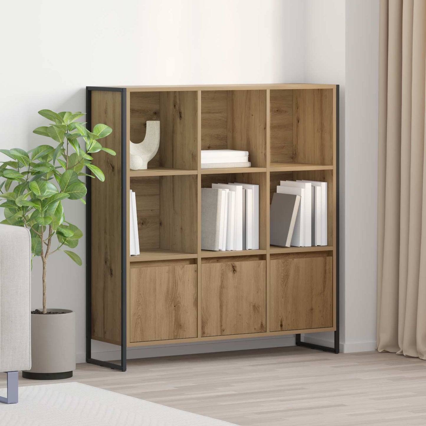 Book Cabinet 2 pcs Artisian Oak 99.5 x 30 x 108.5 cm